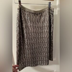 J. Jill holidays sequin slim skirt sz S